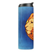 Retro Leo Astrology Thermal Tumbler Thermosbeker (Gedraaid links)
