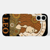 Retro Leo Zodiac Boho Floral Astrology Case-Mate iPhone Case (Achterkant (horizontaal))