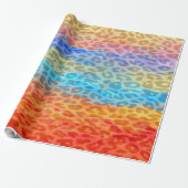 Retro-leopard-afdrukkleur Cadeaupapier (Uitgerold)