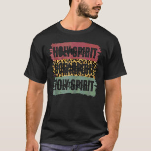 Retro Leopard Heilige Geest Western Land activeren T-shirt