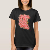 Retro Leopard Jingle helemaal weg Merry Kerstmis H T-shirt (Voorkant)
