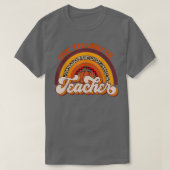 Retro Leopard One Thankful Teacher Herfst herfst T-shirt (Design voorkant)