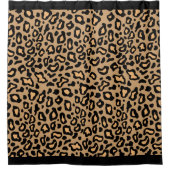 Retro Leopard Print Bathroom Showgordijn Douchegordijn (Voorkant)