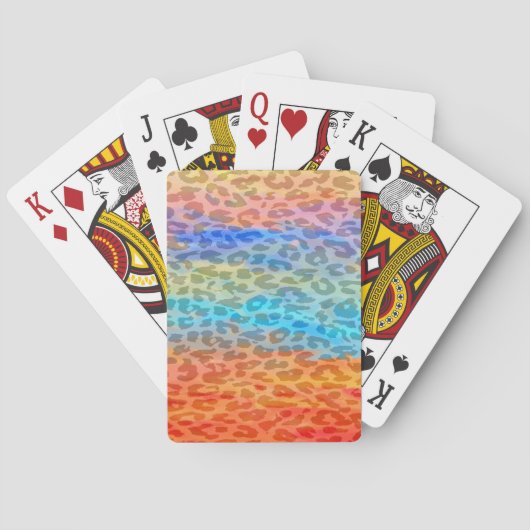 Retro Leopard Print Skin 2 Pokerkaarten (Achterkant)