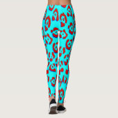 retro leopard skin pattern leggings (Achterkant)