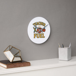 Retro Leraar Brandstof Muur Klok - Grappig Leraar