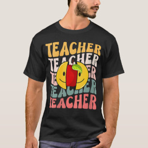 Retro leraar Colorful elementair leraar 1 T-shirt