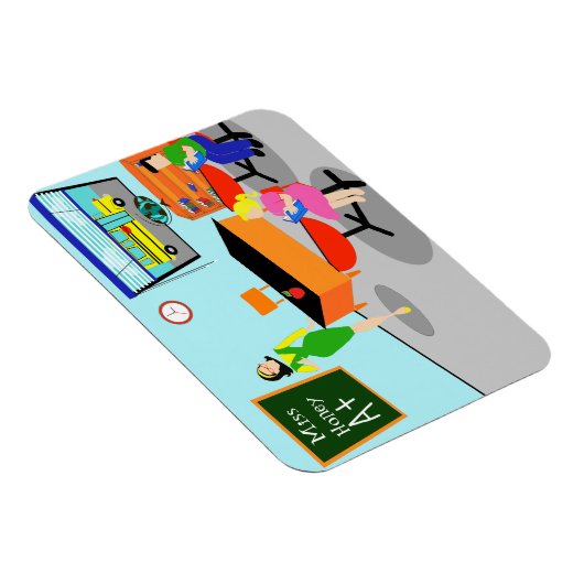 Retro leraar flexibele magneet (Rechterzijde)