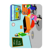 Retro leraar flexibele magneet (Verticaal)