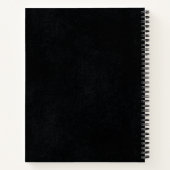 Retro leraar in kleurrijke jaren 70 stijl notitieboek (Achterkant)