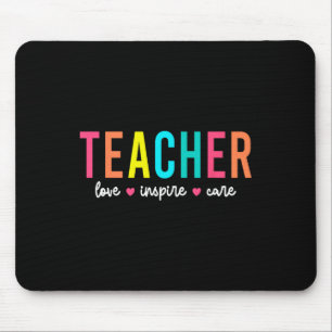 Retro Leraar Inspirerende Terug naar School Kostuu Muismat