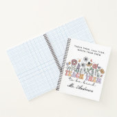 Retro leraar, leer ze vriendelijk te zijn notitieboek (Binnen)