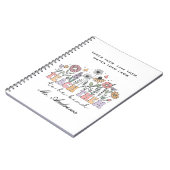 Retro leraar, leer ze vriendelijk te zijn notitieboek (Linkerzijde)