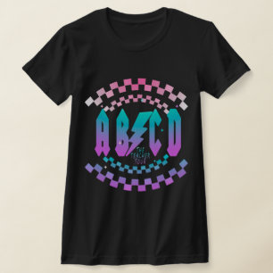 Retro Leraar Tour cadeau voor Leraar, ABCD Leraar T-shirt
