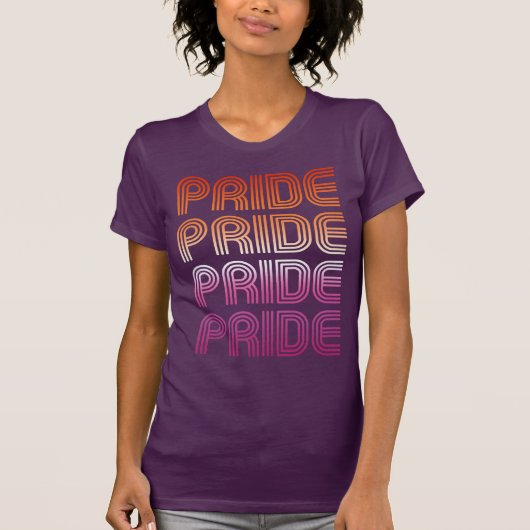 RETRO LESBISCHE PROUDNESS T-SHIRT (Voorkant)