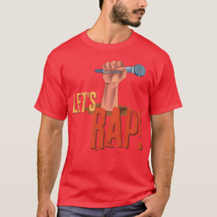 Retro Let s Rap Muziekgave T-shirt
