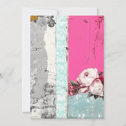 Retro Let Us Eat Cake - Uitnodiging voor een Frans (Achterkant)