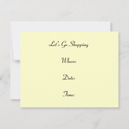 Retro LET'S GAAN INvitations City Stop Kaart (Achterkant)