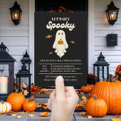 Retro Let's Get Spooky Halloween Kaart