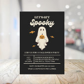 Retro Let's Get Spooky Halloween Kaart