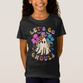 Retro Let's Go Ghouls | Cute Halloween Ghost T-shirt (Voorkant)