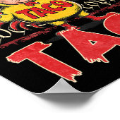 Retro Let's Go Taco Shirt Funny Let's Go Taco For Poster (Hoek)
