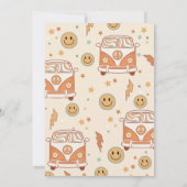 Retro Let's Groovy Boho Daisy Rainbow Birthday Kaart (Achterkant)