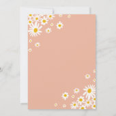 Retro Let's Groovy Daisy Rainbow Any Age Birthday Kaart (Achterkant)