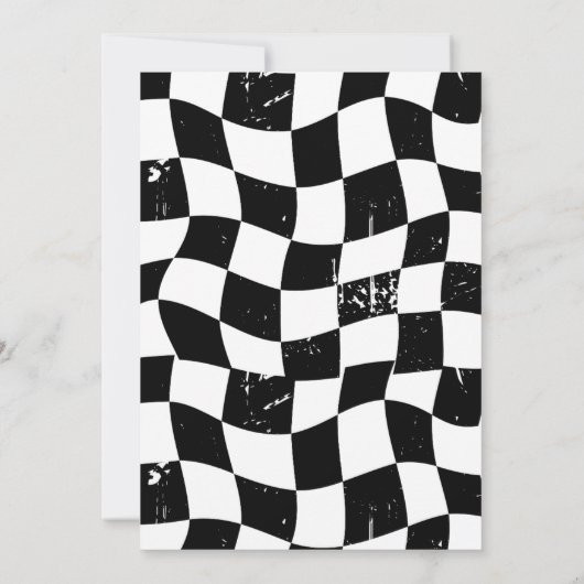 Retro Let's Party Birthday Kaart (Achterkant)