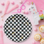 Retro Let's Party Verjaardag Papieren Bordje (Feest)