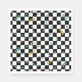 Retro Let's Party Verjaardag Servet