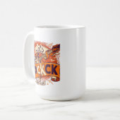 Retro Let's Rock Koffiemok (Voorkant links)