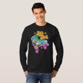 Retro Let's Roll Rollerskating Cute Roller Skater T-shirt (Voorkant volledig)