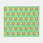 Retro lettering dream big text fleece deken (Voorkant (Horizontaal))