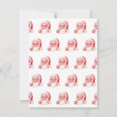 Retro Letterpress Style met pipet Kaart (Achterkant)