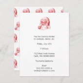 Retro Letterpress Style met pipet Kaart (Voorkant / Achterkant)