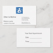 Retro Letterpress Style Verpleegpictogram Afsprakenkaartje (Voorkant / Achterkant)