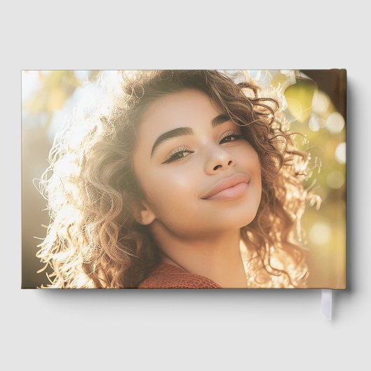 Retro lettertype afstuderen afstuderen foto gastenboek (Achterkant)