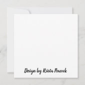 Retro Lettertype Gefeliciteerd Zuster Kleurrijk Kaart (Achterkant)