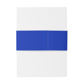 Retro Lettertype Saffierblauw Moderne Trouw Uitnodigingen Wikkel (Achterkant Voorbeeld)
