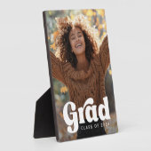 Retro lettertype volledige foto afstuderen afstude fotoplaat (Zijkant)