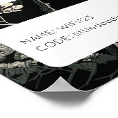 Retro Lettertype WIFI Netwerk Wachtwoord QR Code P Poster (Hoek)