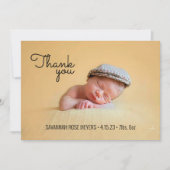 Retro Lettertypen Foto Dankbetuiging Briefkaart (Voorkant)