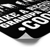 Retro Leuk Frans Bulldog Opa Vaderdag Poster (Hoek)