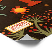 Retro Leuk Geniet van de Kleine Dingen Inspirivity Poster (Hoek)