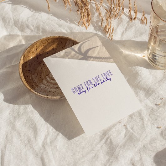 Retro  Leuk Uniek Modern Hand Getrokken Bruiloft Kaart