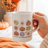 Retro Leuke Halloween Bloemen Koffiemok