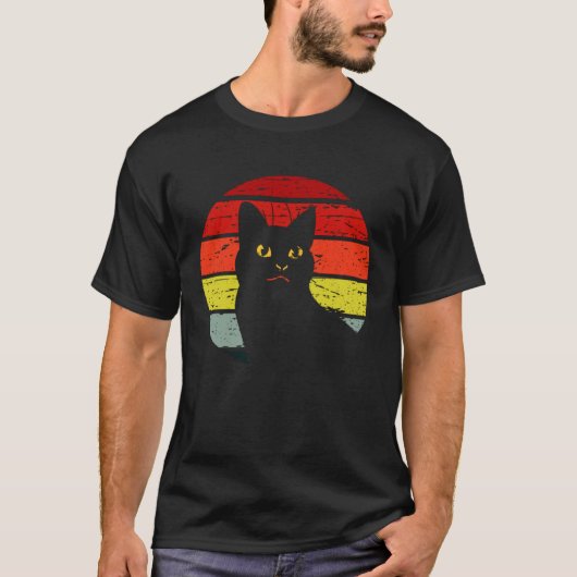 Retro Leuke Kat Stijl Kat 2 T-shirt (Voorkant)