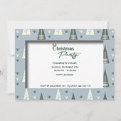 Retro leuke typografie zakelijk kerstfeest kaart (Achterkant)