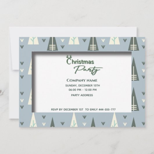 Retro leuke typografie zakelijk kerstfeest kaart (Achterkant)